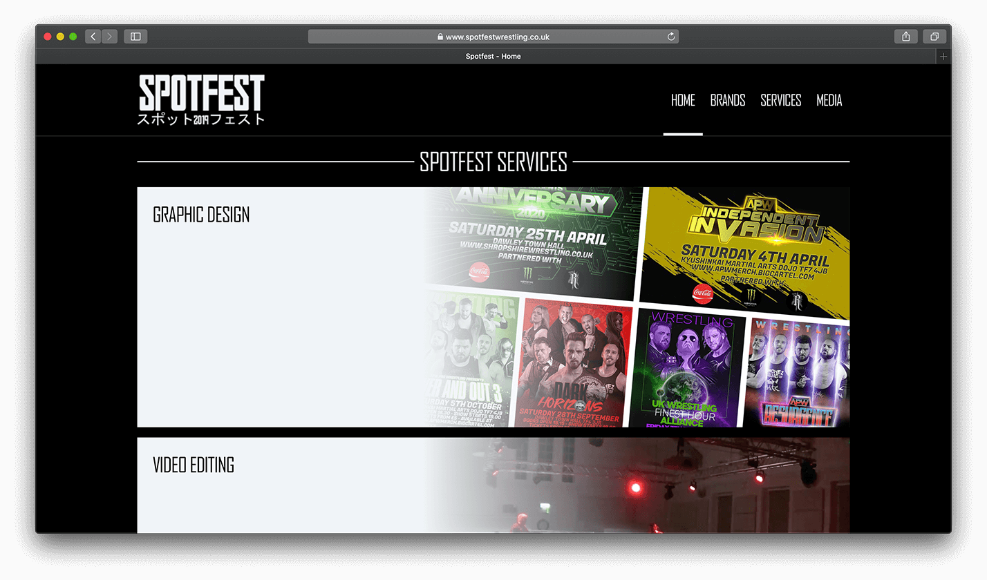 SPOTFEST website screenshot